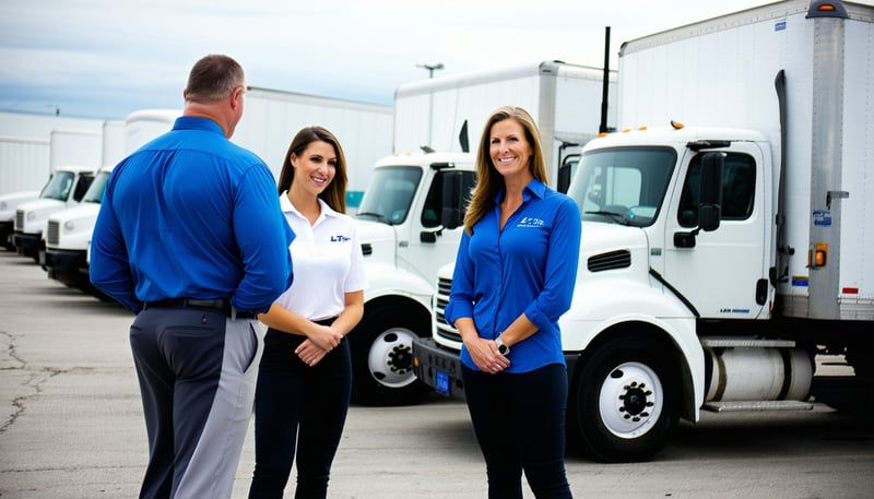Trade LT, LLC recruitment team consulting with drivers